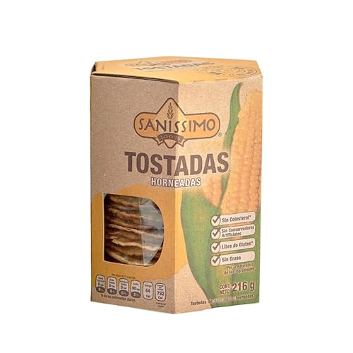 TOSTADAS DE MAIS HORNEADAS GLUTENFREI VON SANISSIMO CHIPS 216gr. von méxico mágico