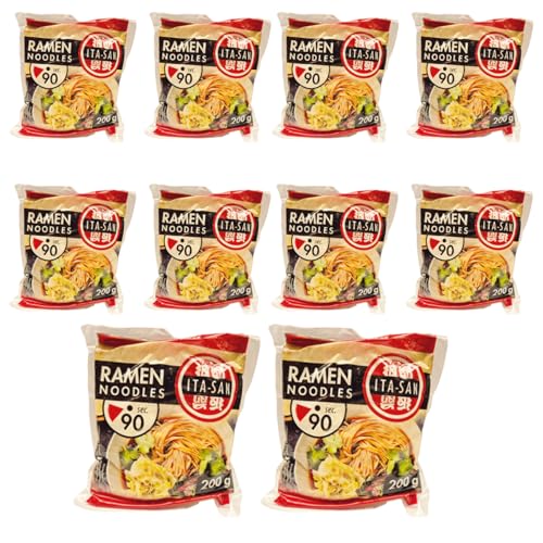 minafood-Set: 10 xITA-SAN Ramen Noodles Vorgekochte 200g - 10x200g von minafood