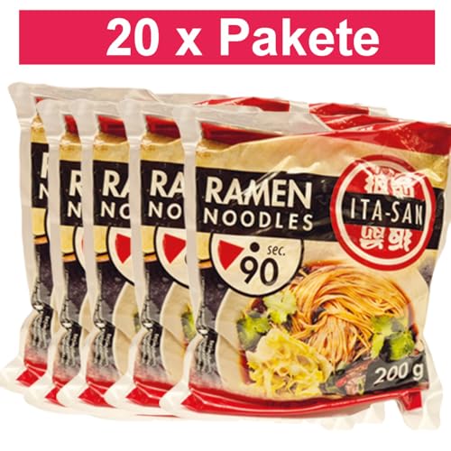 minafood-Set: 20 xITA-SAN Ramen Noodles Vorgekochte 200g - 10x200g von minafood