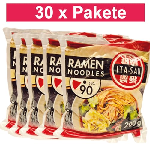 minafood-Set: 30 xITA-SAN Ramen Noodles Vorgekochte 200g - 10x200g von minafood