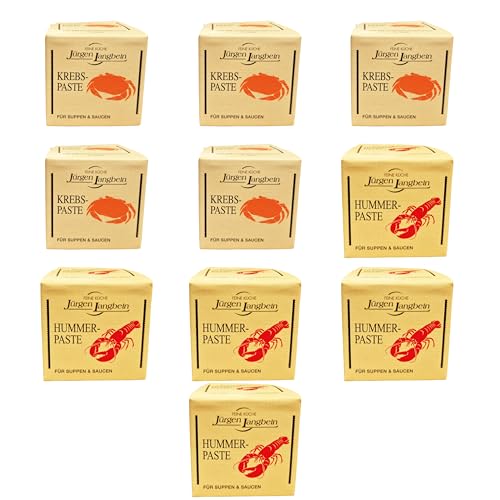 minafood-Set: 5x50g Krebs-PASTE & 5x50g Hummer-Paste von Jürgen Langbein von minafood