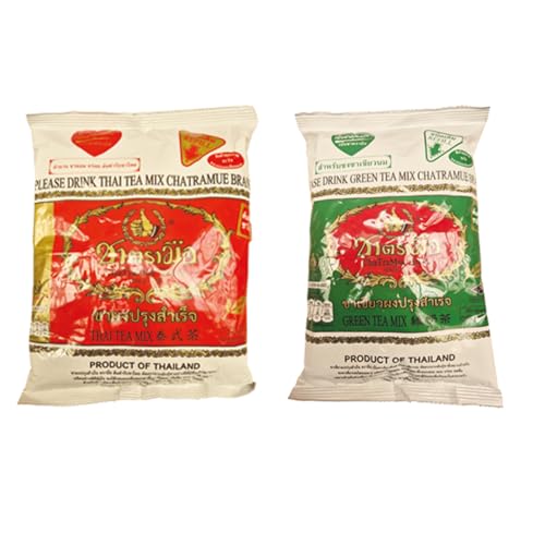 minafood-Set: CHA TRA MUE - Thai Tee Mix 400g & CHA TRA MUE - Grüner Tee Mix 200g von minafood