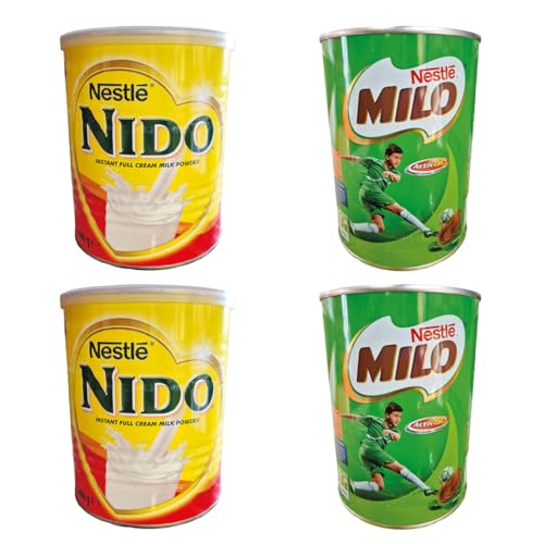 minafood-Set: MILO - 2 x Instant Kakao Getränk 400g + 2 x NIDO - Milchpulver 400g von minafood