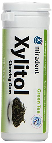 Miradent Xylitol Kaugummi Grüner Tee (30 g) von miradent