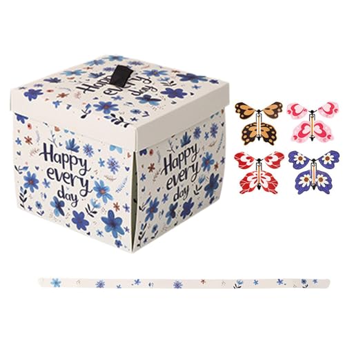 Exploding Flying Butterfly Box, Interactive Birthday Present Box, Unique Exploding Present for Lovers, Surprise Butterfly Gifting Box 5.71x5.71x5 Inches for Family, Friends, Lovers von mivceklw