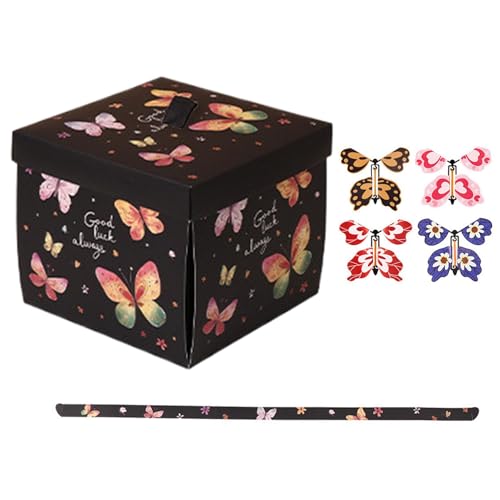 Exploding Flying Butterfly Box, Interactive Birthday Present Box, Unique Exploding Present for Lovers, Surprise Butterfly Gifting Box 5.71x5.71x5 Inches for Family, Friends, Lovers von mivceklw