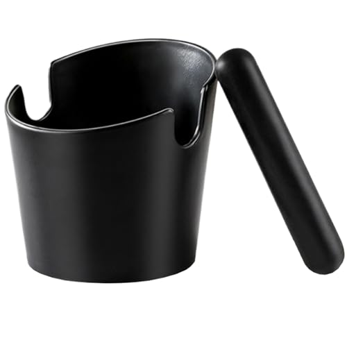 Non Slip Espresso Knock Box, Knock Box with Removable Bar, Coffee Grounds Disposal, Espresso Disposal Container for Espresso Machine, Coffee Ground, Home, Coffee Shops (Black) von mivceklw