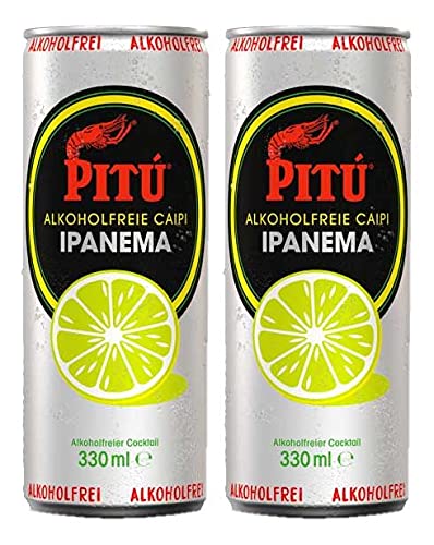 Pitu Ipanema 2er Set alkoholfreier fertig Cocktail 2x 0,33L ready to drink ohne Alkohol inklusive Pfand EINWEG von Mixcompany