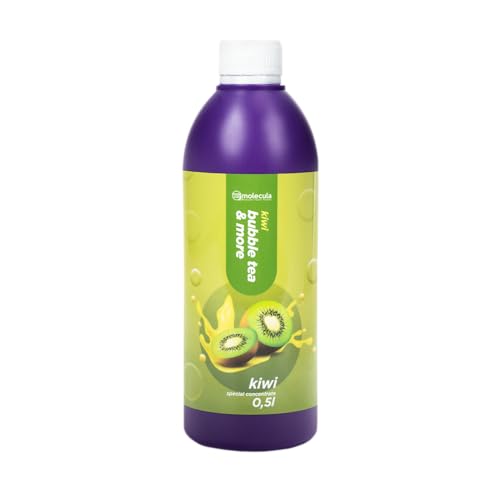 Sirup für Bubble Tea 0,5 l Kiwi | Getränke sirup Konzentrat 500 ml | 100% vegan, glutenfrei, ohne künstliche Farbstoffe | Fruchtsirup für Bubbletea|Getränkesirup | für Desserts | von molecula molecula Molekularna Fabryka Samku