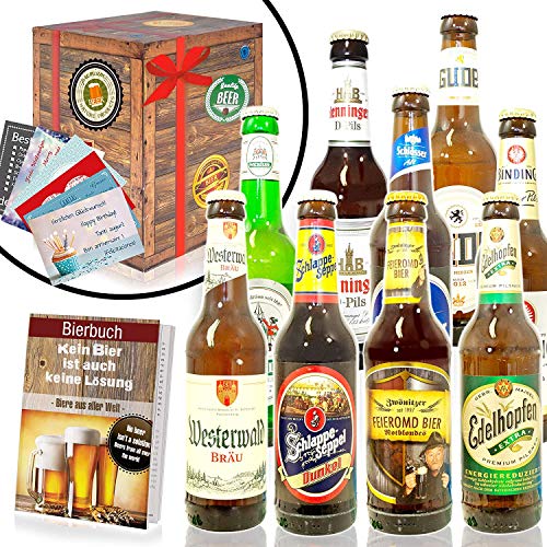 Bier Geschenk/Deutsches Bier/Geschenkidee Geburtstag für Ehemann von monatsgeschenke.de