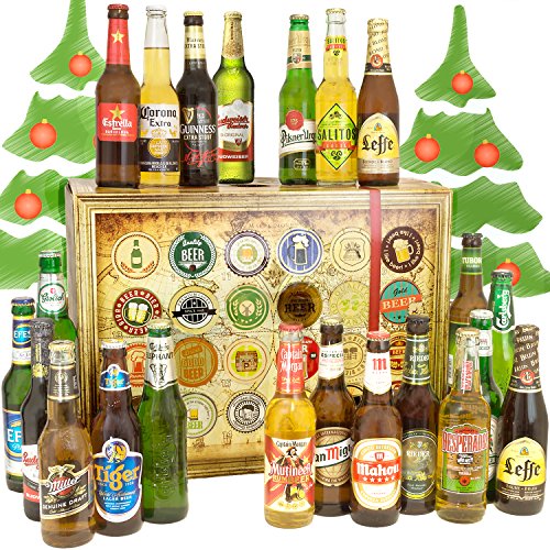 Geschenk für Männer BIERE DER WELT 24er Bier Geschenkbox von monatsgeschenke.de