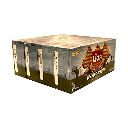 Liga Evergreen Original Krenten, 4 x 225g Packung (Vollkornsnack mit Johannisbeere) von Mondelez International