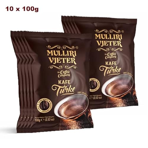 Türkischer Kaffee – Türk Kahvesi – turkish coffee – Mulliri vjeter (100g) (10 x 100g, Mokka) von mulliri THE COFFEE COMPANY