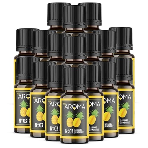 Rein natürliche Aromatropfen von myAROMA (17 x 10ml, Ananas) von my AROMA