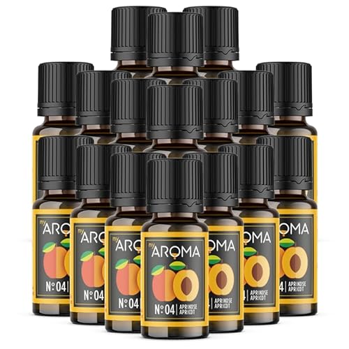 Rein natürliche Aromatropfen von myAROMA (17 x 10ml, Aprikose) von my AROMA