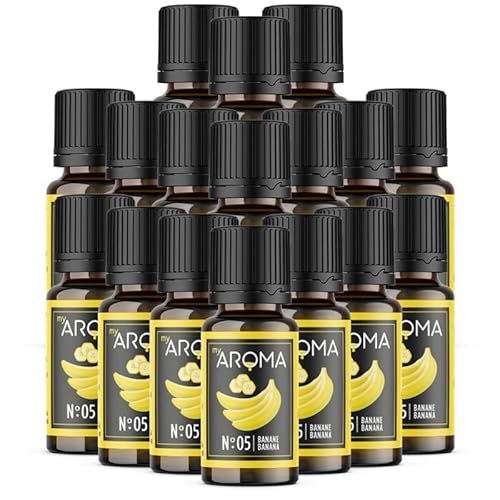 Rein natürliche Aromatropfen von myAROMA (17 x 10ml, Banane) von my AROMA