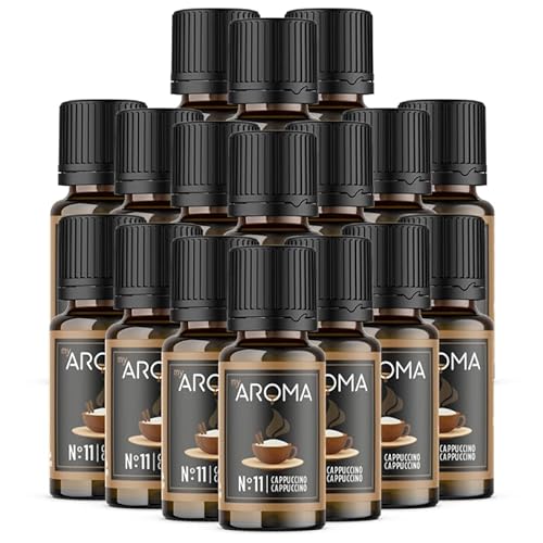 Rein natürliche Aromatropfen von myAROMA (17 x 10ml, Cappuccino) von my AROMA