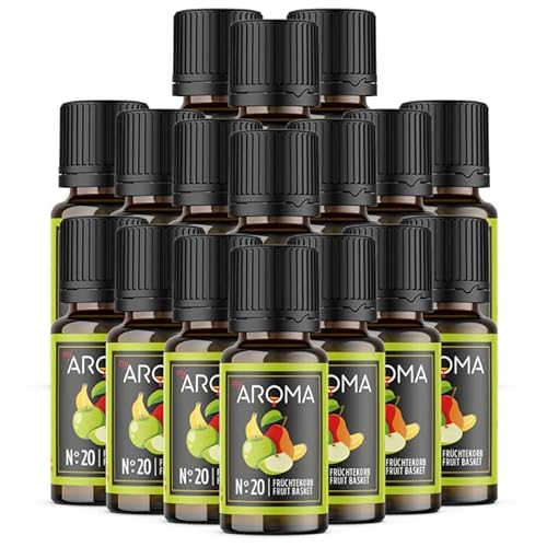 Rein natürliche Aromatropfen von myAROMA (17 x 10ml, Früchtekorb) von my AROMA