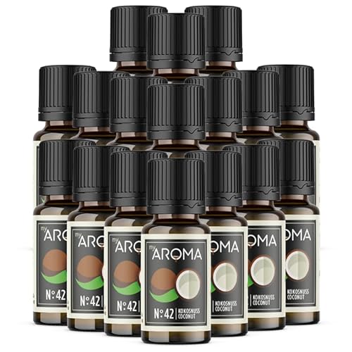 Rein natürliche Aromatropfen von myAROMA (17 x 10ml, Kokosnuss) von my AROMA