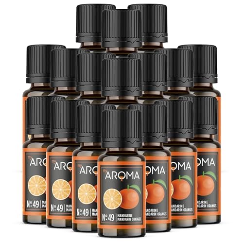 Rein natürliche Aromatropfen von myAROMA (17 x 10ml, Mandarine) von my AROMA