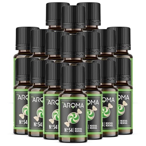 Rein natürliche Aromatropfen von myAROMA (17 x 10ml, Menthol) von my AROMA