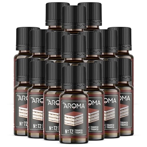 Rein natürliche Aromatropfen von myAROMA (17 x 10ml, Tiramisu) von my AROMA