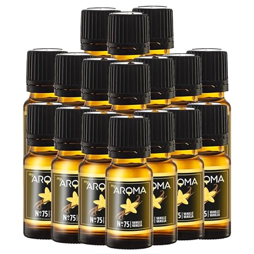 Rein natürliche Aromatropfen von myAROMA (17 x 10ml, Vanille) von my AROMA