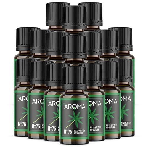 myAROMA flavour drops – Waldmeister 17x10ml, flavour drops zuckerfrei, kalorienfrei & vegan, natürliches Lebensmittelaroma ohne künstliche Farbstoffe für Backen, Essen und Trinken, Nr. 76 von my AROMA