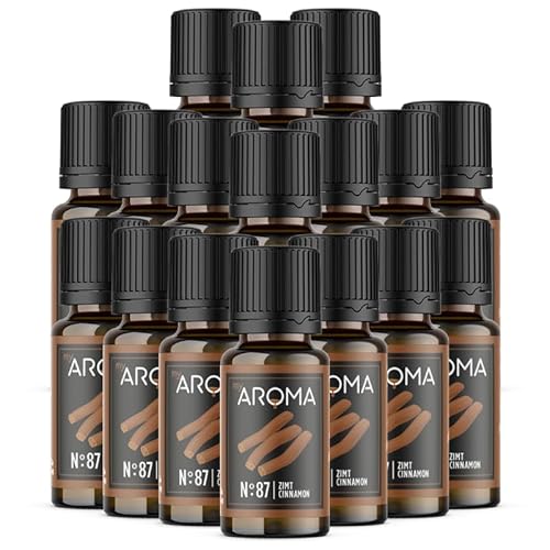 Rein natürliche Aromatropfen von myAROMA (17 x 10ml, Zimt) von my AROMA