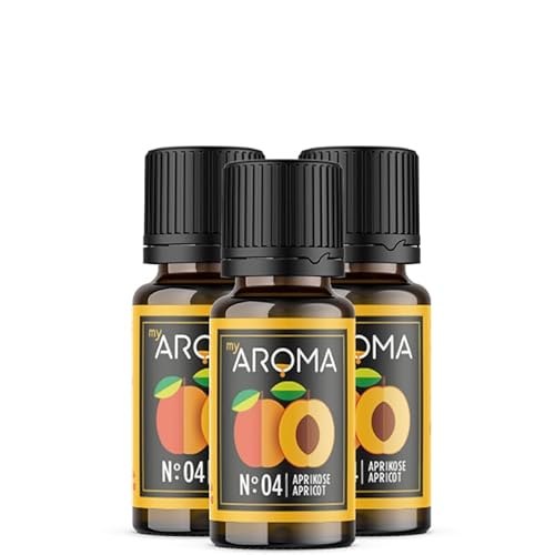 Rein natürliche Aromatropfen von myAROMA (3 x 10ml, Aprikose) von my AROMA