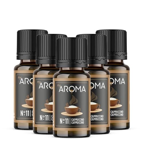 Rein natürliche Aromatropfen von myAROMA (5 x 10ml, Cappuccino) von my AROMA