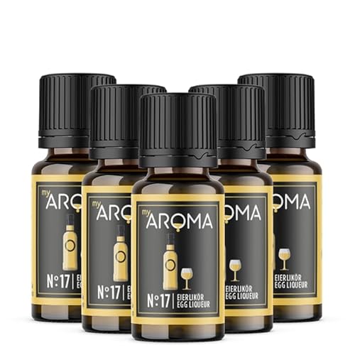 Rein natürliche Aromatropfen von myAROMA (5 x 10ml, Eierlikör) von my AROMA