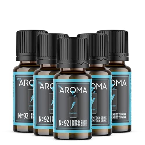 Rein natürliche Aromatropfen von myAROMA (5 x 10ml, Energy Drink) von my AROMA