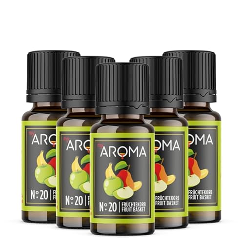 Rein natürliche Aromatropfen von myAROMA (5 x 10ml, Früchtekorb) von my AROMA