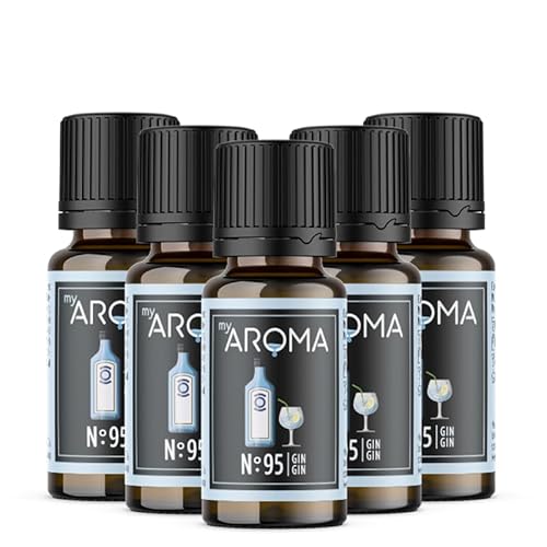 Rein natürliche Aromatropfen von myAROMA (5 x 10ml, Gin) von my AROMA