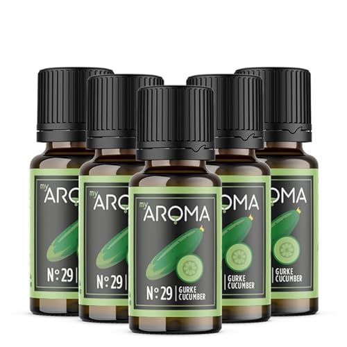 Rein natürliche Aromatropfen von myAROMA (5 x 10ml, Gurke) von my AROMA