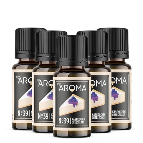 Rein natürliche Aromatropfen von myAROMA (5 x 10ml, Käsekuchen) von my AROMA