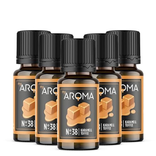 Rein natürliche Aromatropfen von myAROMA (5 x 10ml, Karamell) von my AROMA