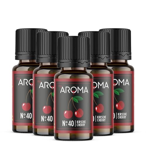 Rein natürliche Aromatropfen von myAROMA (5 x 10ml, Kirsche) von my AROMA