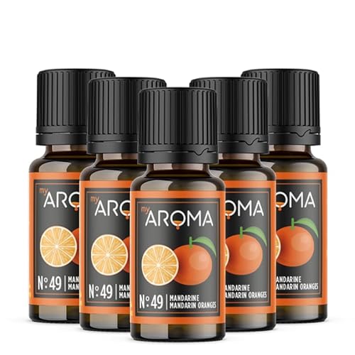 Rein natürliche Aromatropfen von myAROMA (5 x 10ml, Mandarine) von my AROMA