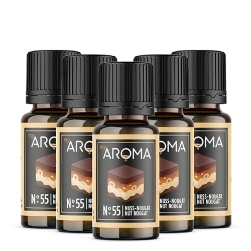 Rein natürliche Aromatropfen von myAROMA (5 x 10ml, Nuss-Nougat) von my AROMA