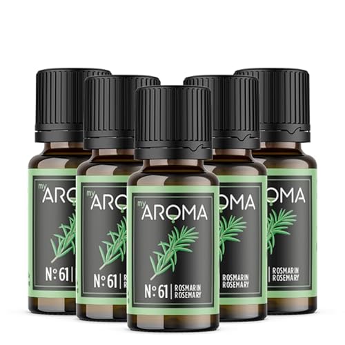 Rein natürliche Aromatropfen von myAROMA (5 x 10ml, Rosemarin) von my AROMA