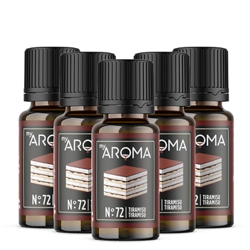 Rein natürliche Aromatropfen von myAROMA (5 x 10ml, Tiramisu) von my AROMA