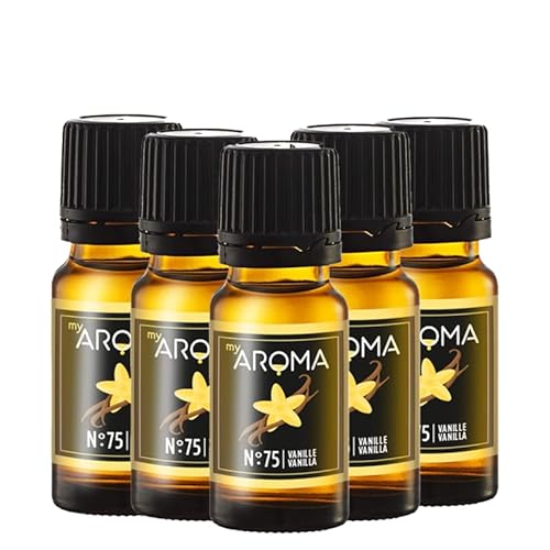 Rein natürliche Aromatropfen von myAROMA (5 x 10ml, Vanille) von my AROMA