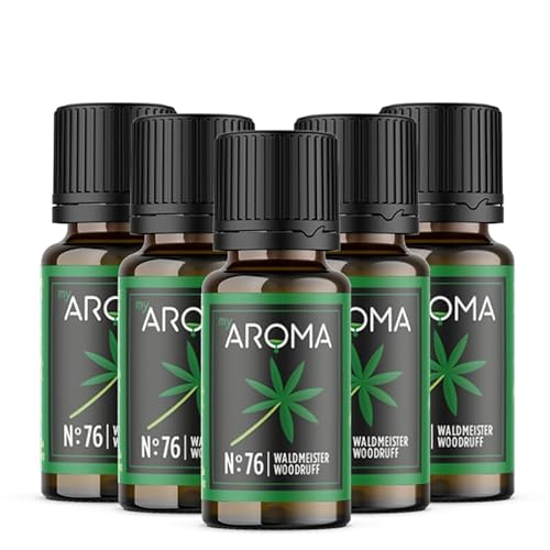 Rein natürliche Aromatropfen von myAROMA (5 x 10ml, Waldmeister) von my AROMA