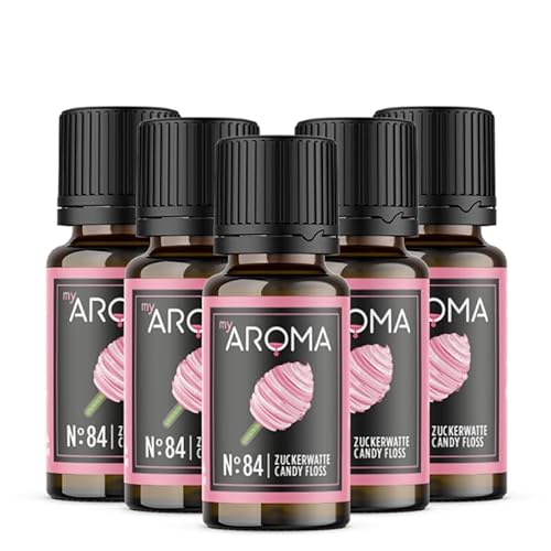 Rein natürliche Aromatropfen von myAROMA (5 x 10ml, Zuckerwatte) von my AROMA