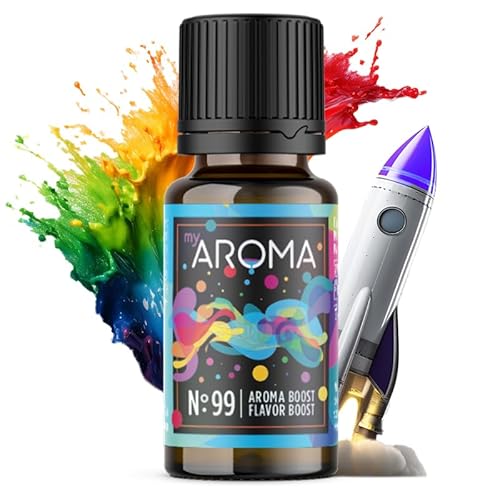 myAROMA Flavour Drops, Aroma Boost 10ml, Natürlich Liquid Aroma ohne Künstliche Farbstoffe, Vegan Flavor Drops Zuckerfrei, Kalorienfrei Lebensmittelaroma zum Backen, Essen und Trinken, No. 99 von my AROMA