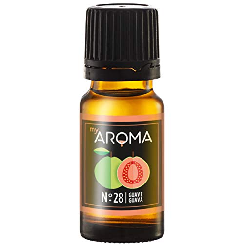 myAROMA | No. 28 (Guave, 10 ml) | Rein natürliches Aroma | Geschmackstropfen für Wasser & Cocktails | Lebensmittelaroma zum Kochen & zum Backen | Kalorienfrei & ohne Zucker oder Süßung von my AROMA