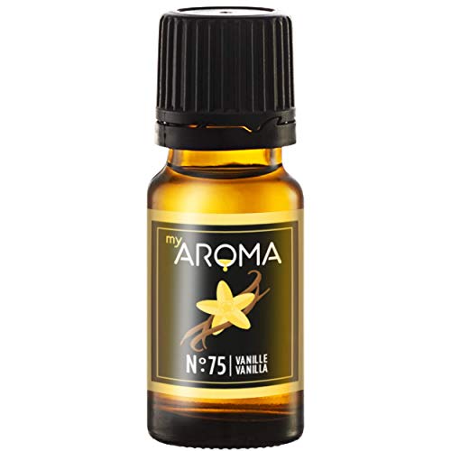 myAROMA flavour drops – Vanille 10ml, flavour drops zuckerfrei, kalorienfrei & vegan, natürliches Lebensmittelaroma ohne künstliche Farbstoffe für Backen, Essen und Trinken, Nr. 75 von my AROMA