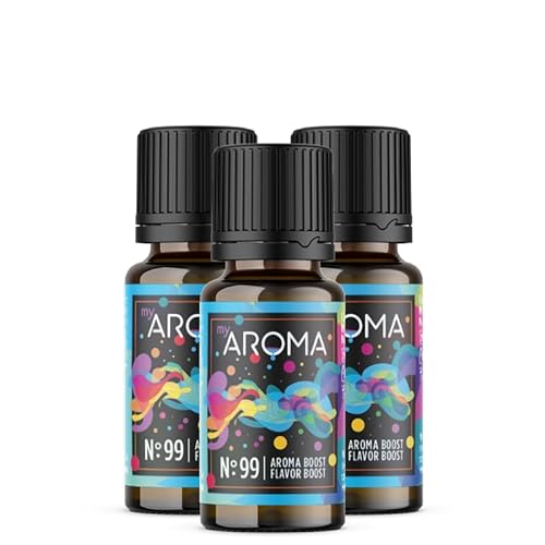 myAROMA flavour drops – Aroma Boost 3x10ml, flavour drops zuckerfrei, kalorienfrei & vegan, natürliches Lebensmittelaroma ohne künstliche Farbstoffe für Backen, Essen und Trinken, Nr. 99 von my AROMA